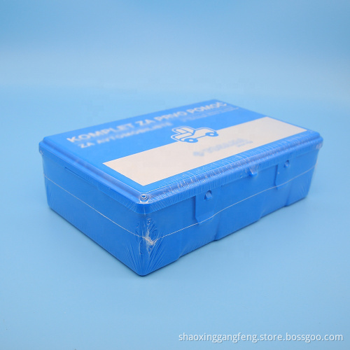 China wholesale blue color storage medical equipment safety first aid kit emergency box